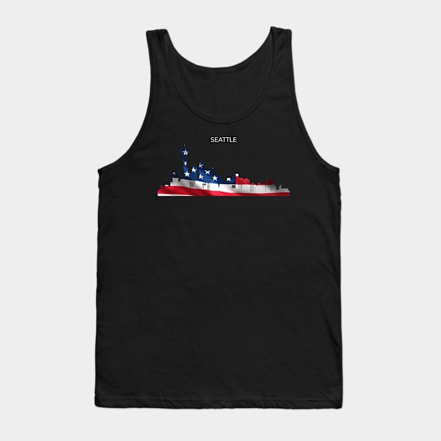 Great US City Seattle Tank Top by gdimido